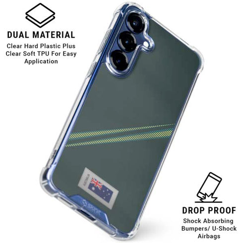 Australia Soccer Flag Galaxy S25 Clear Case